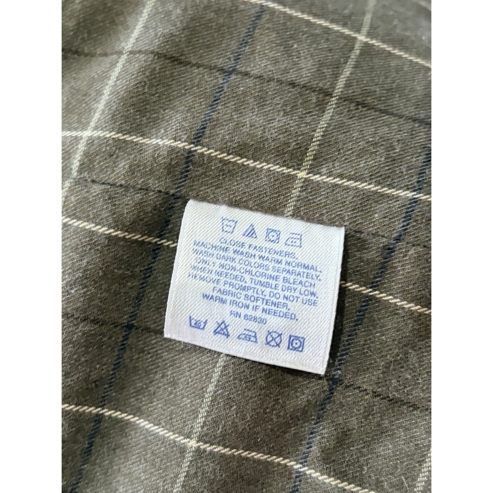 Lands End Barn Coat Womens Medium Brick Chore Jacket Corduroy Collar Plaid Lined - Picture 7 of 12